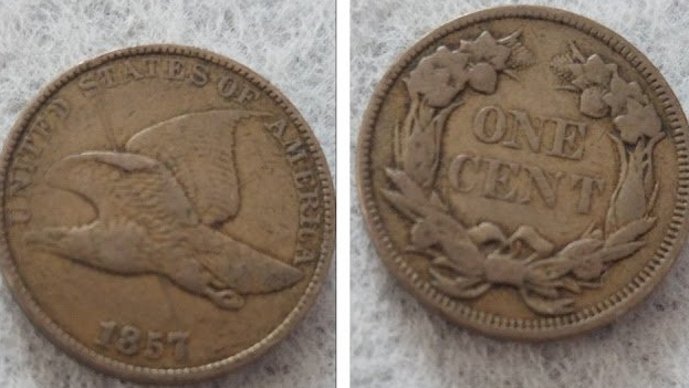 1857-Flying-Eagle-Cent---Die-Error-Or-PMD?
