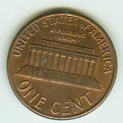 1986-Lincoln-Memorial-Cent---Raised-Metal-On-Lincoln-Chest