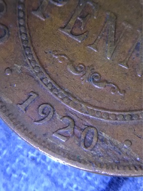 1920-Penny-Indian-Obverse-Lamination-Flaw-?