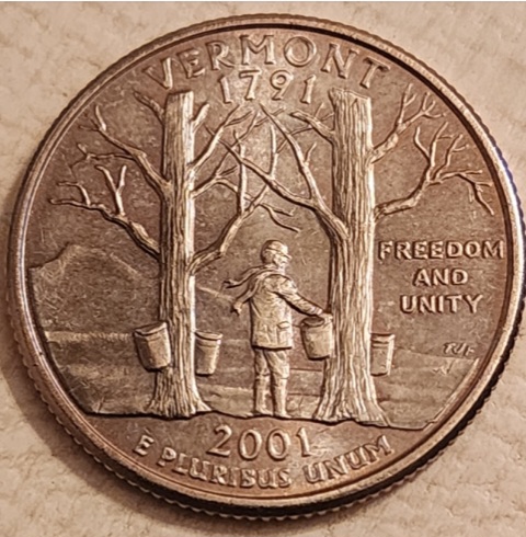 5.77-G,-2001-Vermont-Quarter-Looking-Coppery-,-Error-Or-Just-Special?