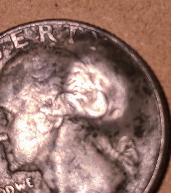 1967-Quarter-W/-Extra-Lump