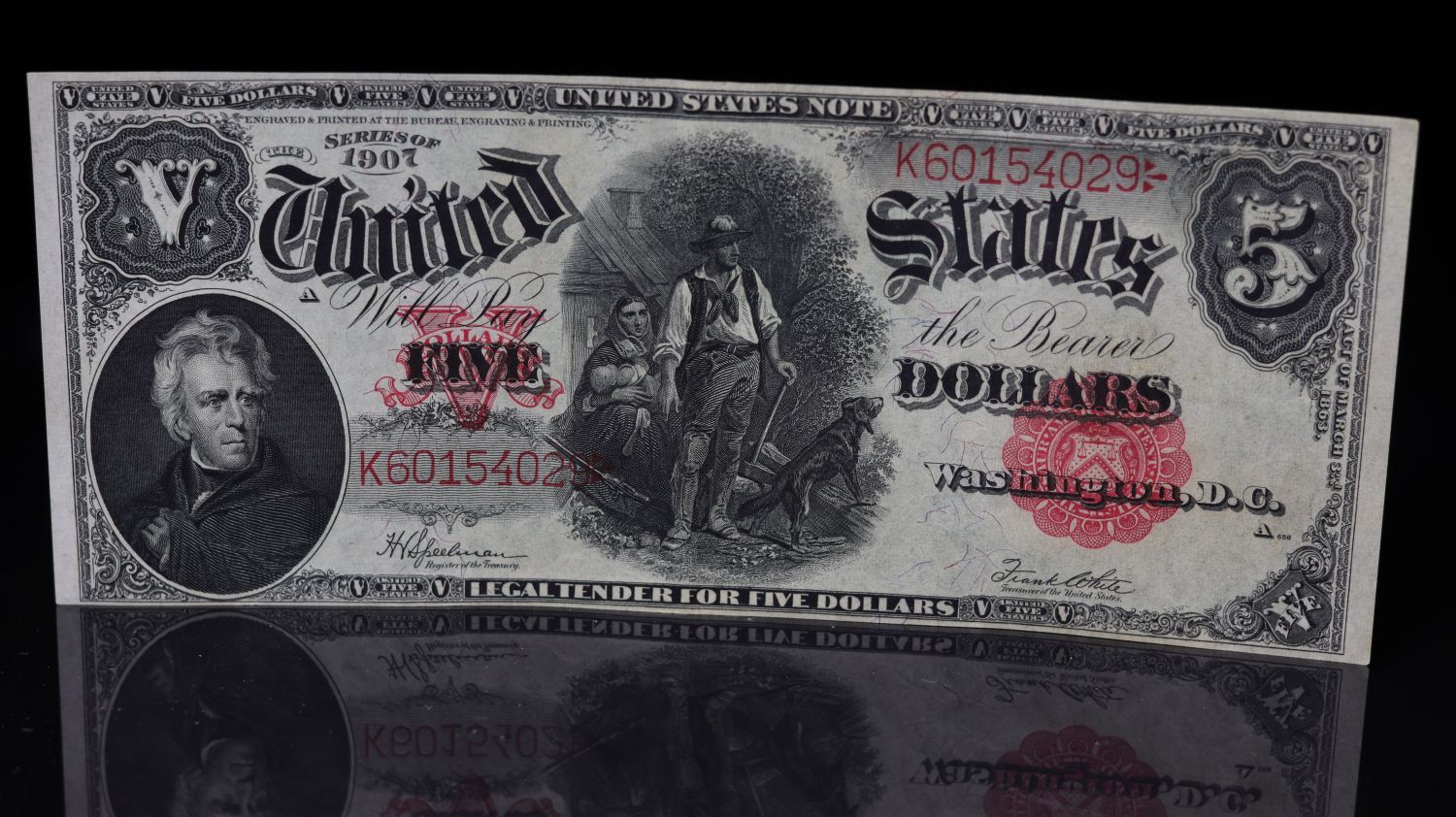1907-$5-Woodchopper-Bleed-Through-Ink-Error?-Added-Value?