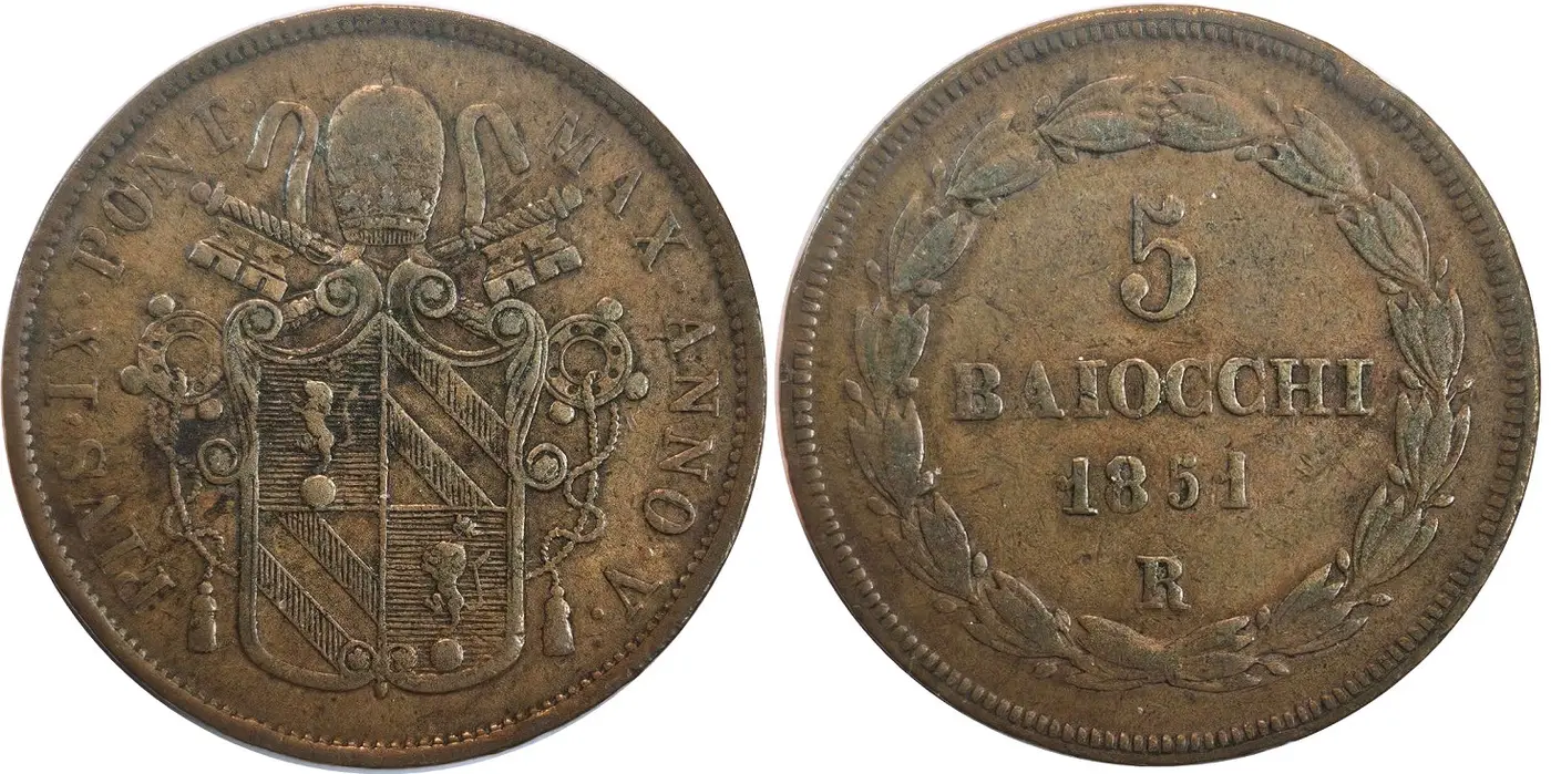 Post-Your-Papal-States-Coins---Reverse-Chronological-Schedule-By-Ruler