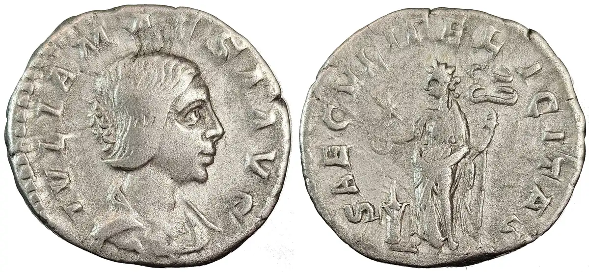 Julia-Maesa-�-Denarius-Issued-Under-Elagabalus,-Ad-218-220