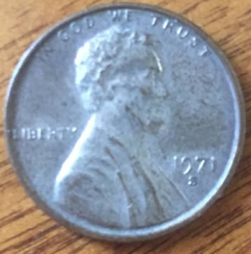 1971-S-Penny,-Silver-In-Color!?