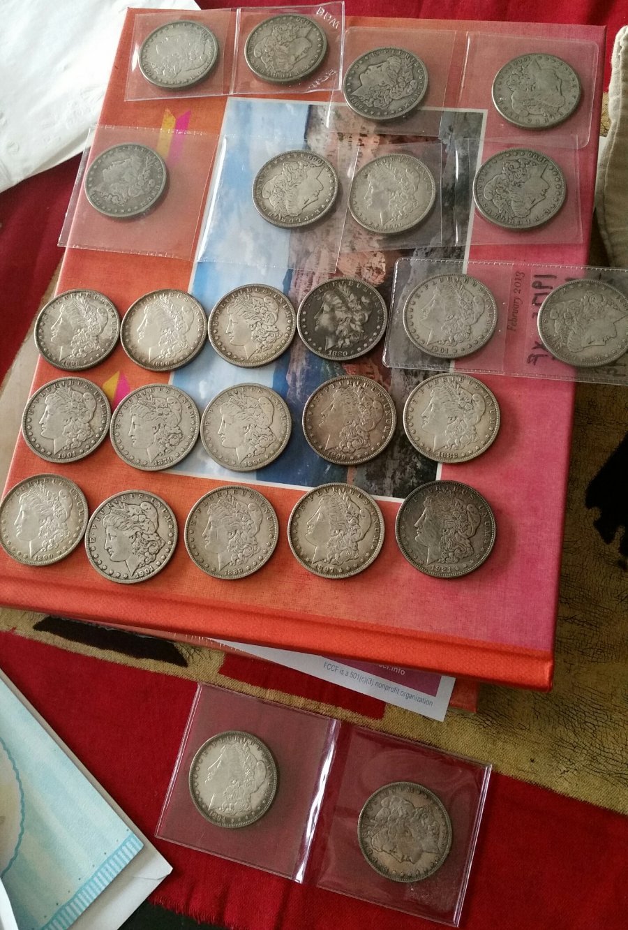 Collection-Of-Morgans-From-1944-26-Coins.