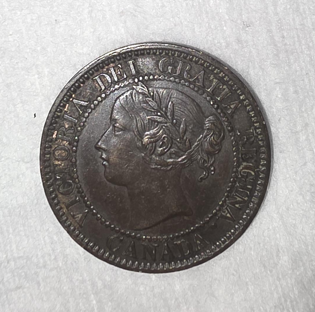 Canadian-1858-Cent-Doubled-5?-And-Broken-Vine?-But-Not-Sure