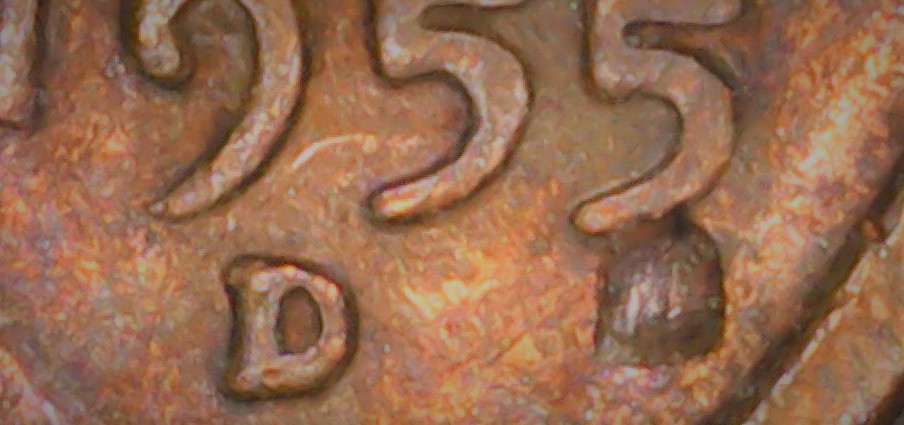 1955-D-Lincoln-Wheat-Cent--Penny-Extra-D