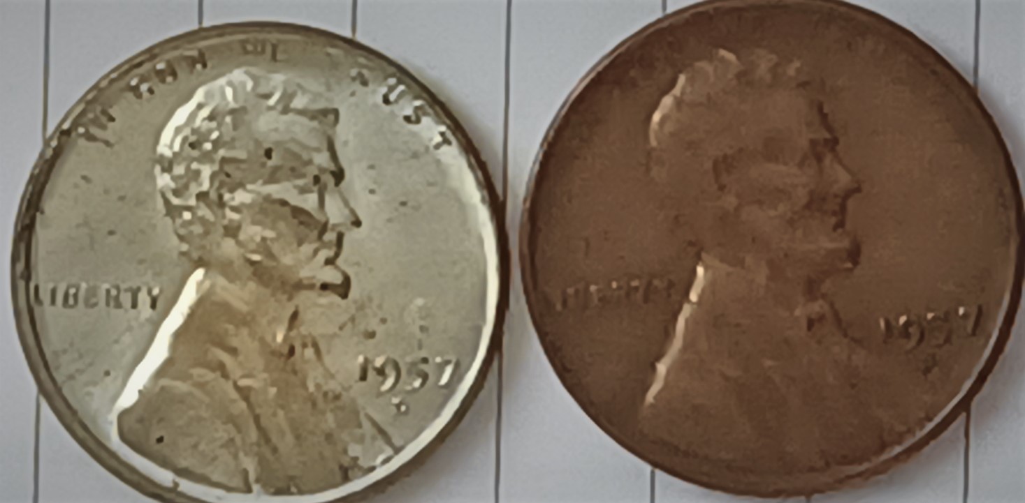 1957-D-Lincoln-Wheat-Cent-Silver-Tone