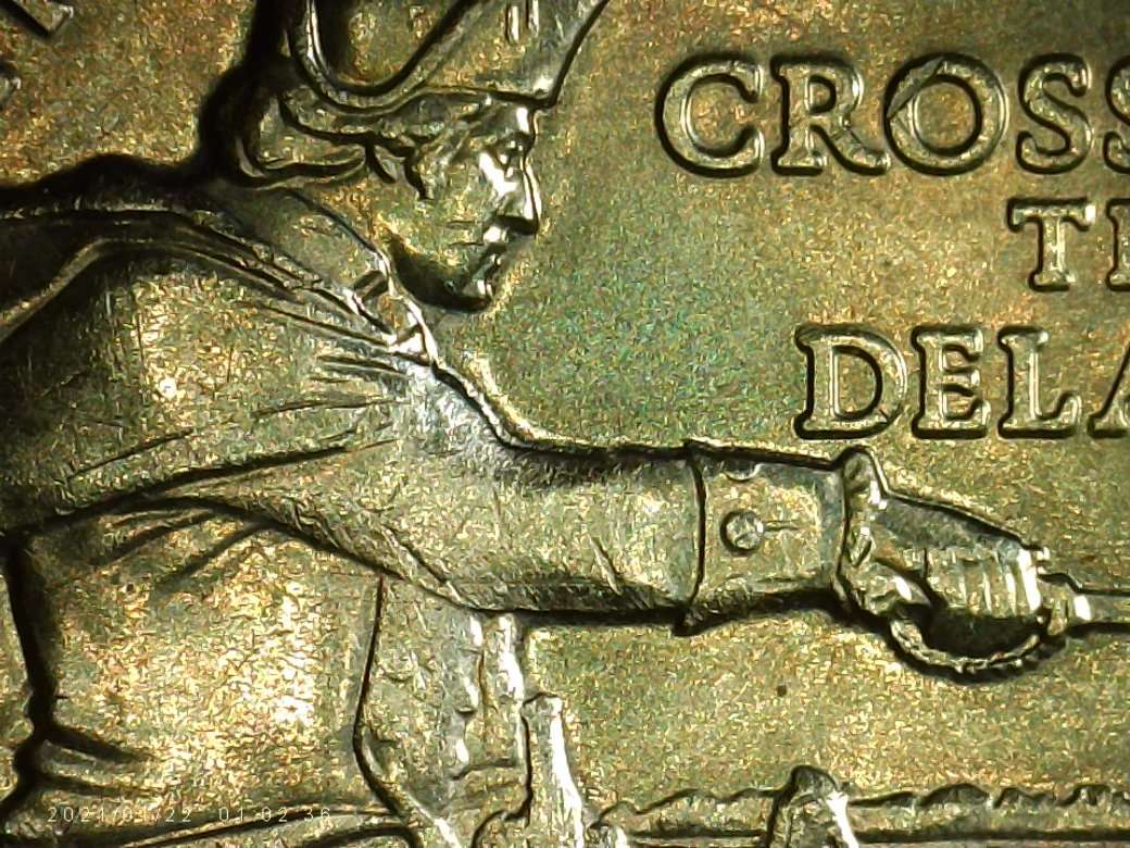 2021-Q.-Crossing-The-Delaware-.the-Telescope-And-Hand--Are-Doubled-Why-?