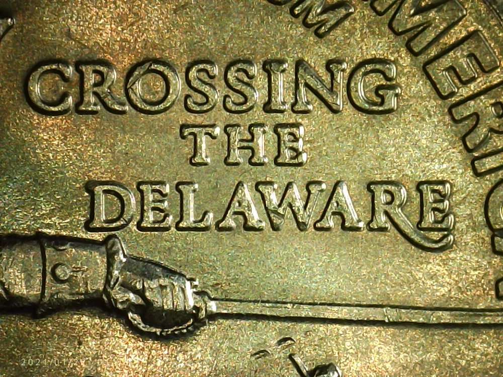 2021-Q.-Crossing-The-Delaware-.the-Telescope-And-Hand--Are-Doubled-Why-?
