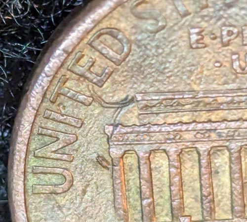 1997-D-Lincoln-Cent-Reverse-PMD?-Or-Possible-Struck-Through?