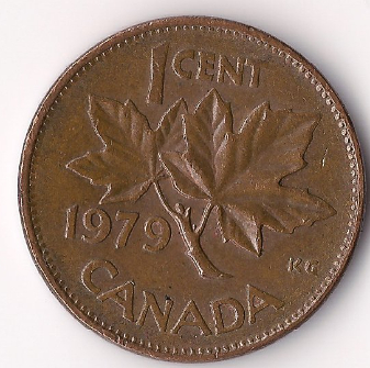 1979-Canadian-Penny-With-What-Appears-Like-Hidden-Features