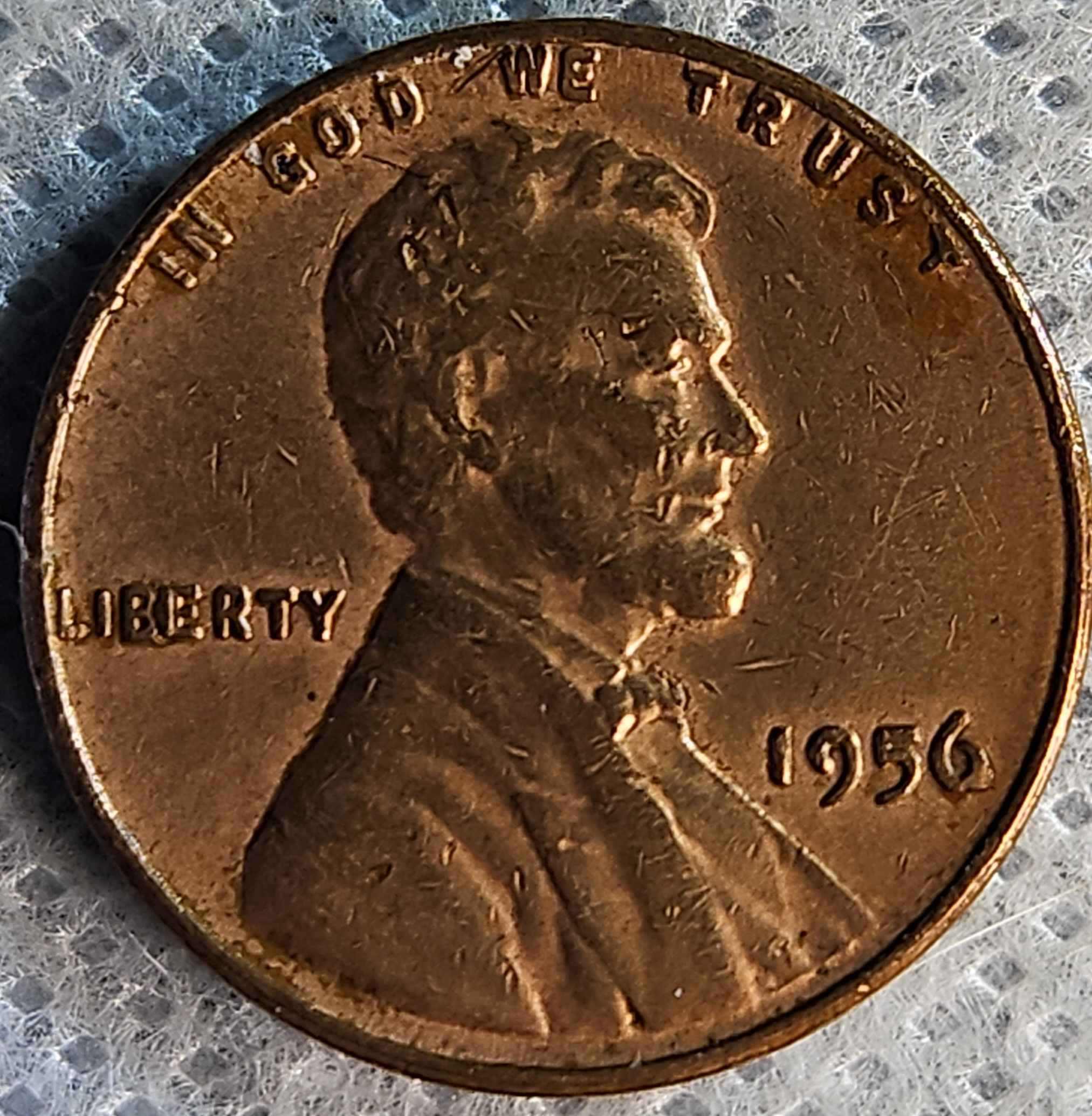 1956-Lincoln-Wheat-Penny-Bie,-6-Error?.