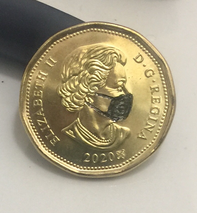 Found-A-Queen-Mask-Loonie-While-Looking-For-Mask-Twoonie,-Is-It-Real?