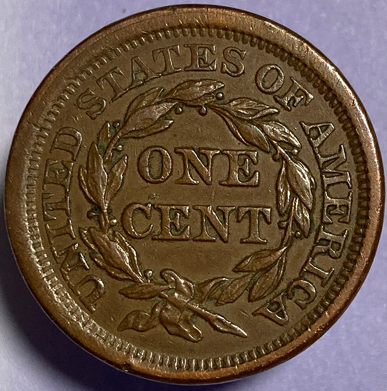 1855-Braided-Hair-Large-Cent---Grading-And-Comments