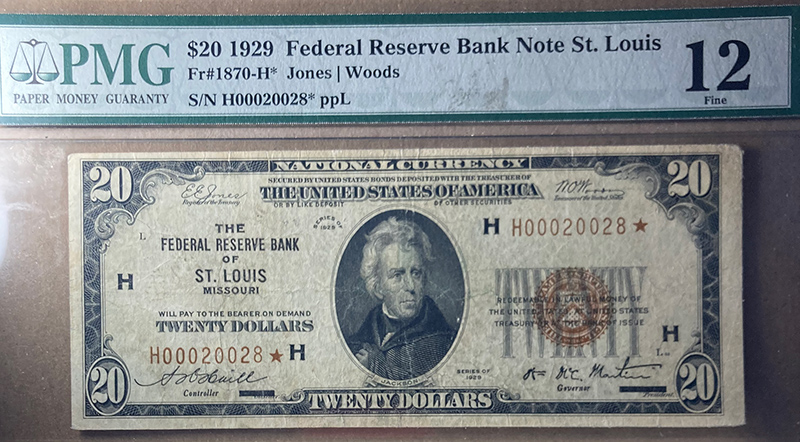 1929-$20-Note-With-Fairly-Low-Serial-#---Thoughts?
