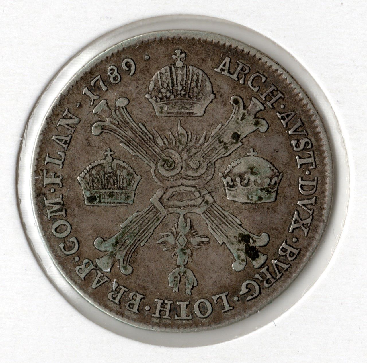 1-Kronenthaler-Type-2-From-Austrian-Belgium,-1789,-Minted-In-Kremnitz---Worth?