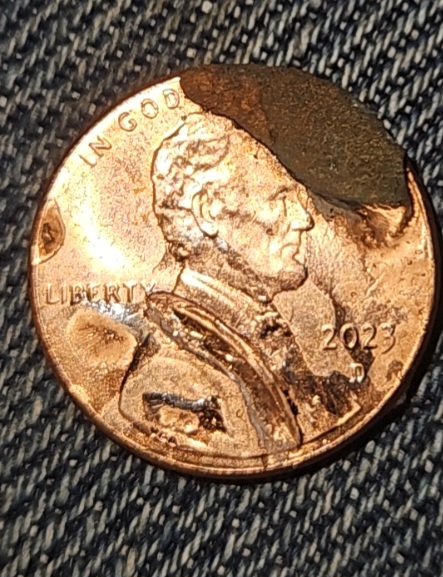 2023-D--Penny-Obverse-Forighn-Object-Reverse-United-States-Of-America-Seem-Wrong