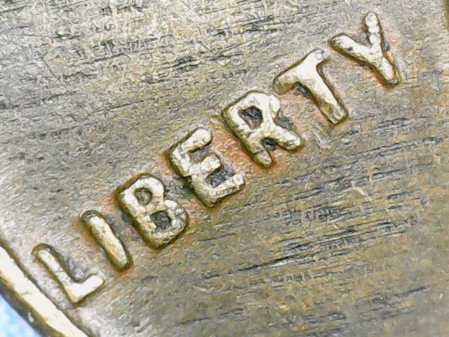 1953-Penny---Looks-Like-Mini-Tire-Marks-Both-Sides