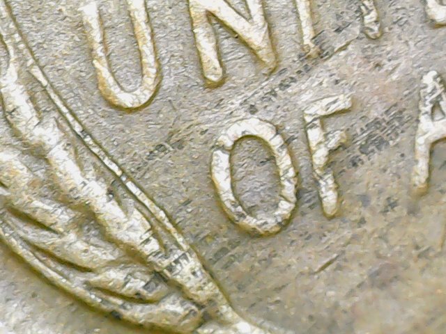 1953-Penny---Looks-Like-Mini-Tire-Marks-Both-Sides