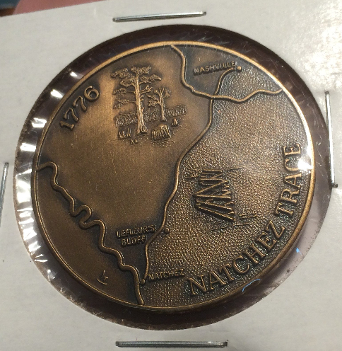 1776-1976-Mississippi-Bicentennial-Natchez-Trace-Medal-36mm-.96-Ounce