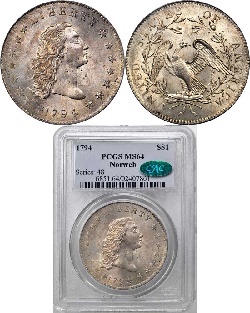 Norweb-1794-Flowing-Hair-Dollar-Sells-For-$2.8-Million-In-The-Stack�s-Bowers-Galleries-Auction