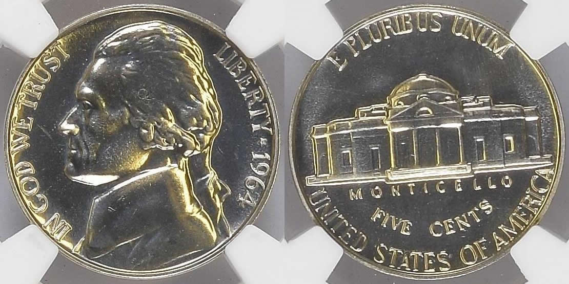 1964-Jefferson-Nickel-?-SMS,-PR-?