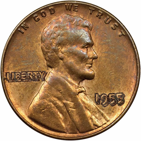 Counterfeit-1955-Lincoln-Cent-Doubled-Die-