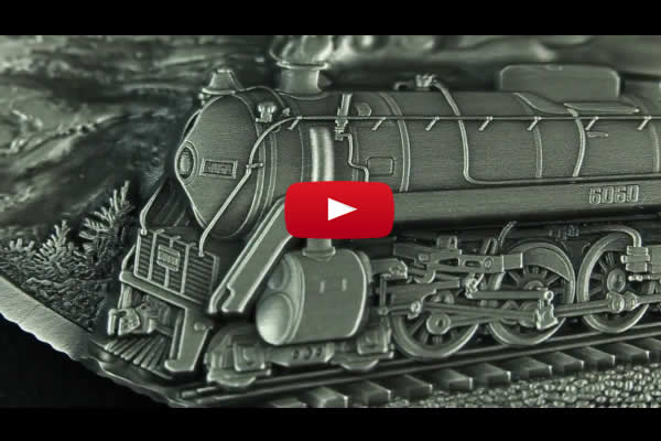 Video:-2019-100th-Anniversary-Of-Cn-Rail-Pure-Silver-Concave-Ultra-High-Relief-One-Kilogram-Coin