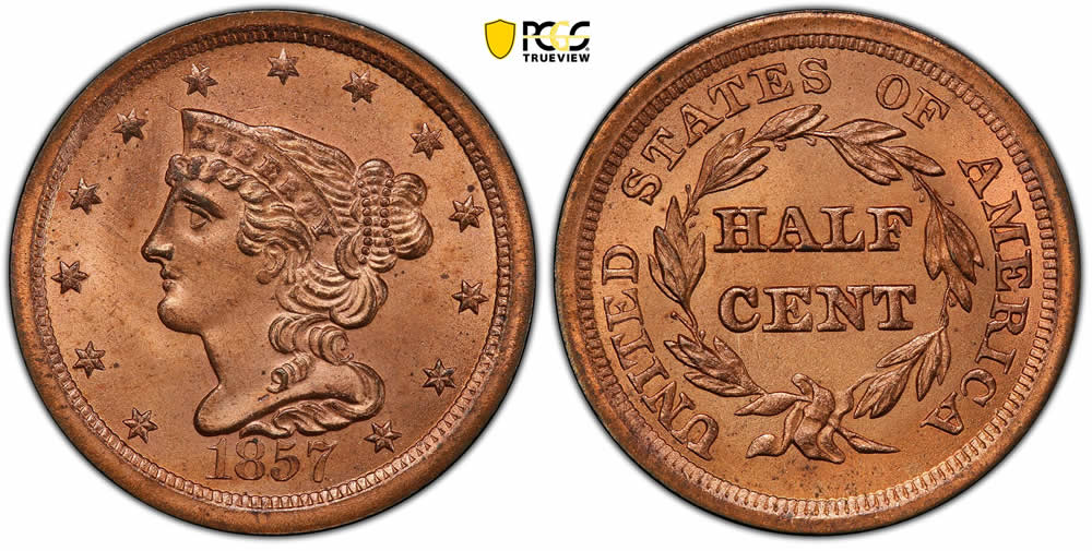 The-End-Of-The-Half-Cent-In-1857