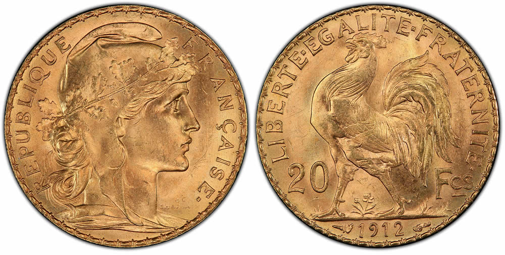 Gold-Bullion-Spotlight:-French-Rooster-Gold-10-And-20-Francs