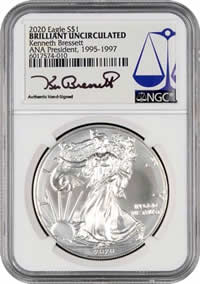 Limited-Edition-2020-Silver-Eagles-Offered-By-American-Numismatic-Association