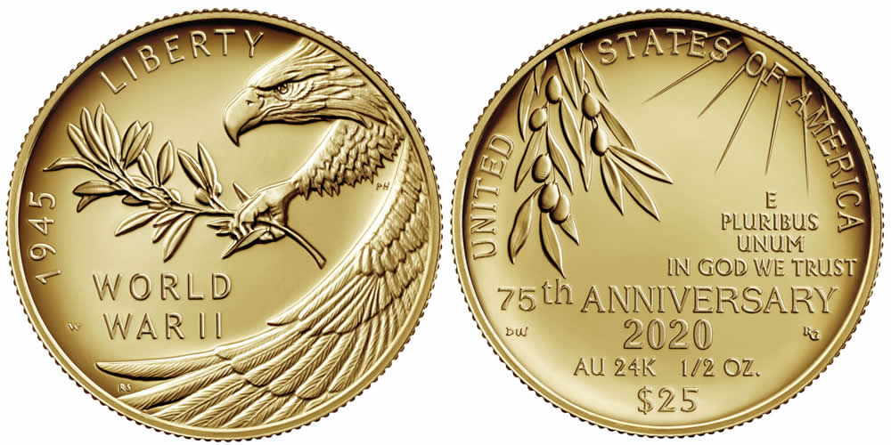 US-Mint-Announces-Designs-For-Coin-And-Medal-Honoring-The-75th-Anniversary-Of-The-End-Of-WWII