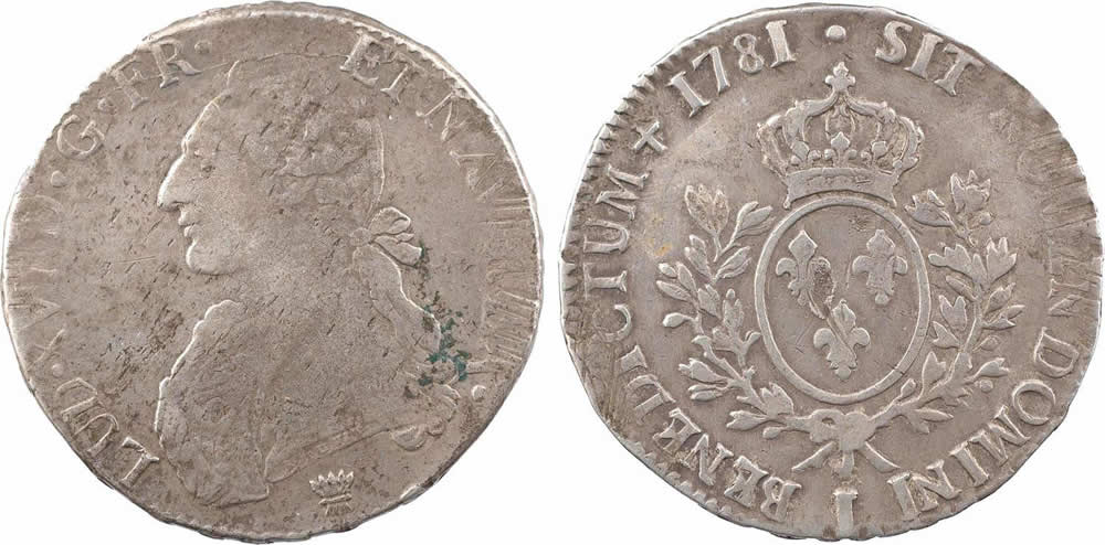 Counterfeit-Detection:-French-Ecu-Of-Louis-XVI---Always-Check-For-Altered-Dates