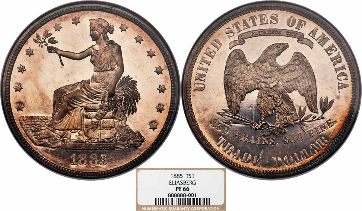 Trade-Tuesday:-1885-Proof-Trade-Dollar-NGC-PR-66-Only-5-Known