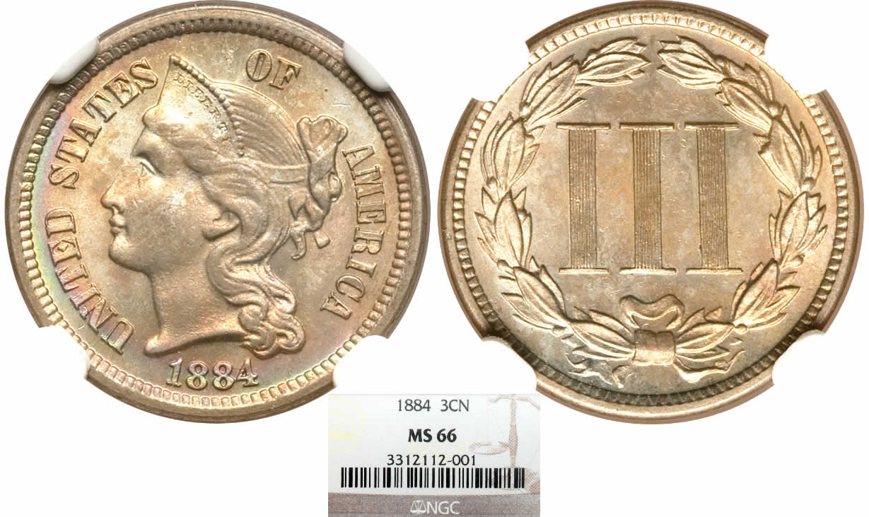 Three-Cent-Thursday:-1884-Three-Cent-Nickel-NGC-MS-66