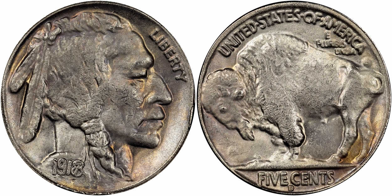 Counterfeit-Detection:-1918/7-D-Buffalo-Nickel