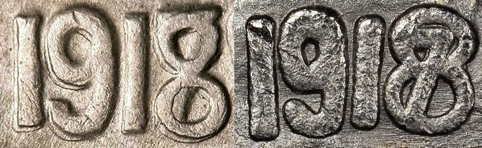 Counterfeit-Detection:-1918/7-D-Buffalo-Nickel