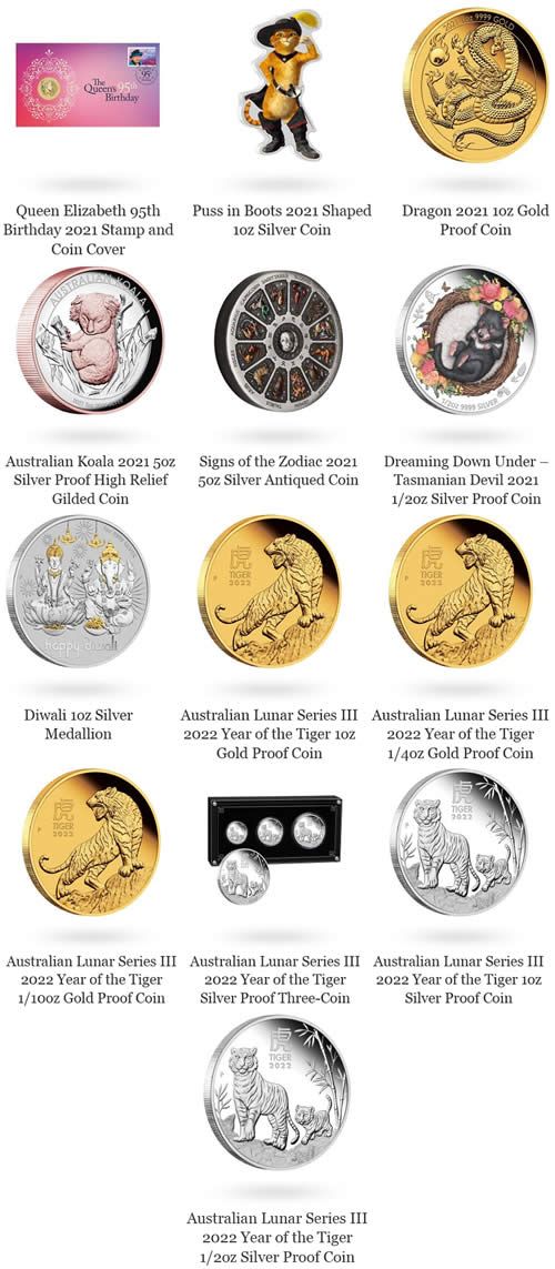 Perth-Mint-New-Releases:-Puss-In-Boots,-Dragons,-Koalas,-Tigers-In-Gold-And-Silver-And-More!
