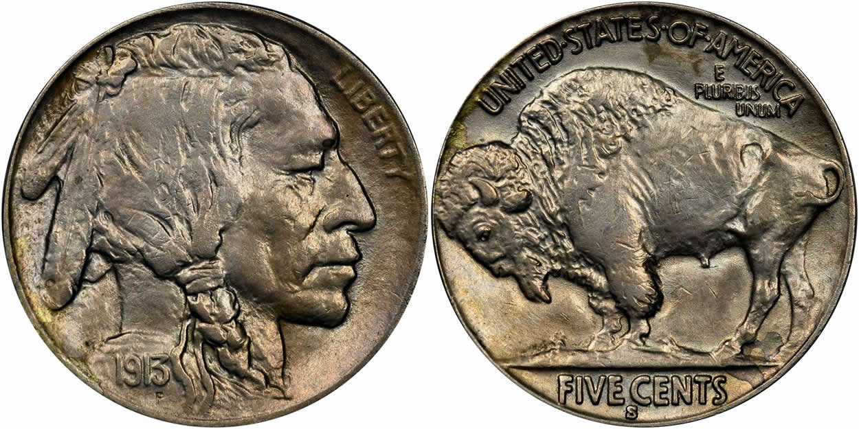 Counterfeit-Detection:-1913-Buffalo-Nickel