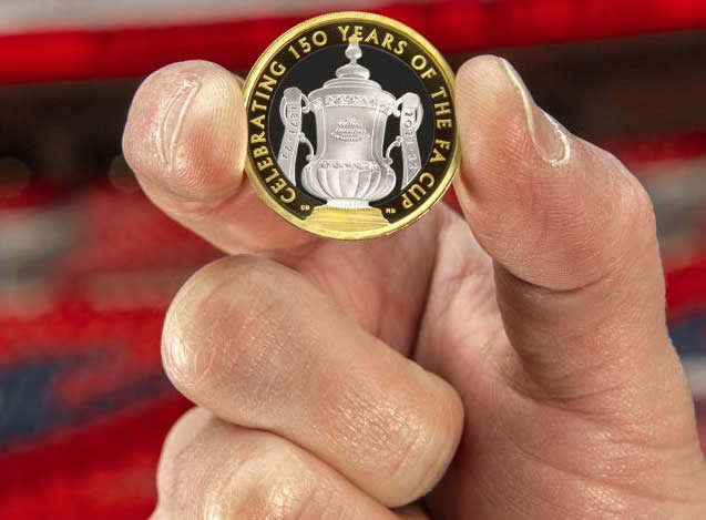 The-Royal-Mint-Celebrates-150-Years-Of-The-FA-Cup-On-A-Collectable-�2-Coin