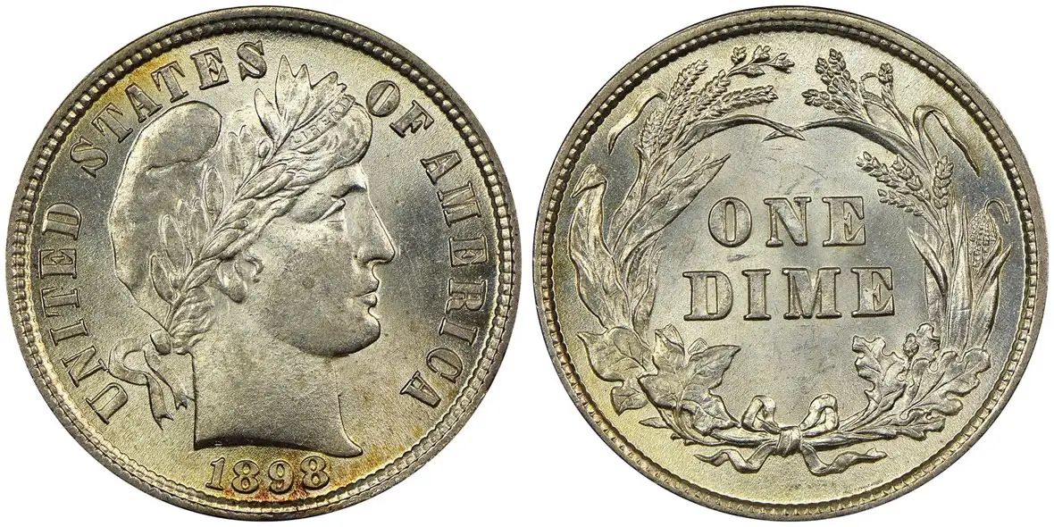 Counterfeit-Detection:-1898-Barber-Dime
