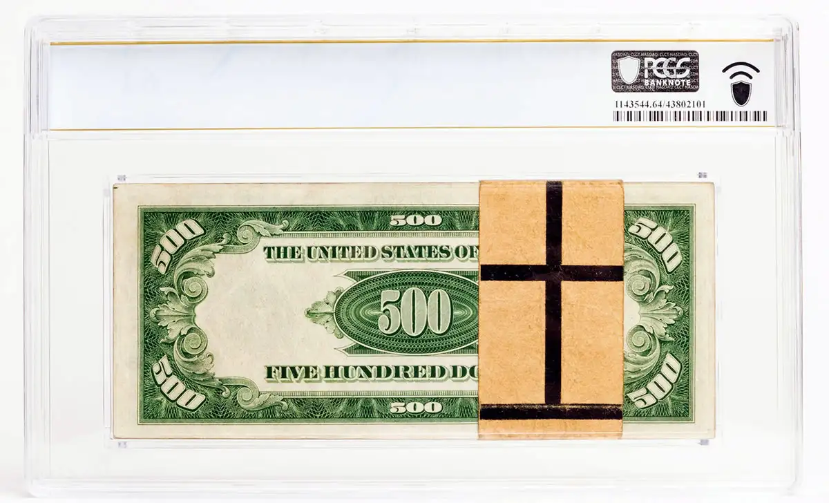 100-Note-Pack-Of-Series-1934A-$500-Notes-Is-First-Banknote-Pack-Graded-Under-New-PCGS-Service