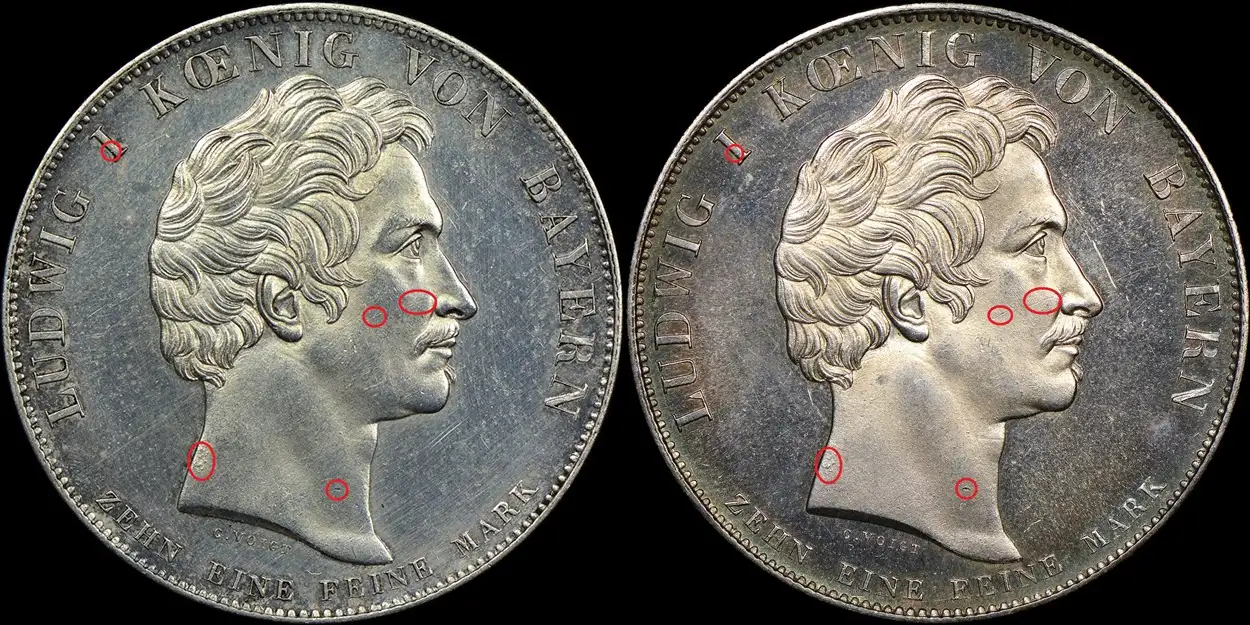 Counterfeit-Detection:-1825-Bavaria-Coronation-Thaler