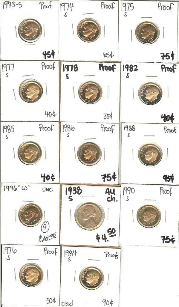 Today's-Proof-Dime-Coin-Shop-Buys