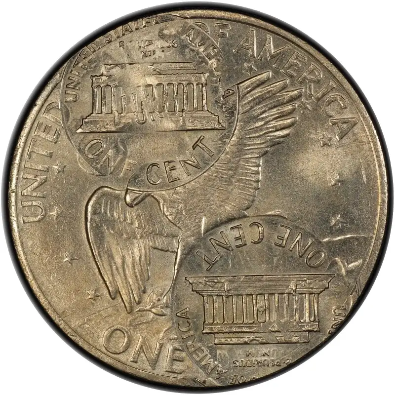 1972-Eisenhower-Dollar-Overstruck-By-1972-Cent-Dies-PCGS-MS-63-Unique
