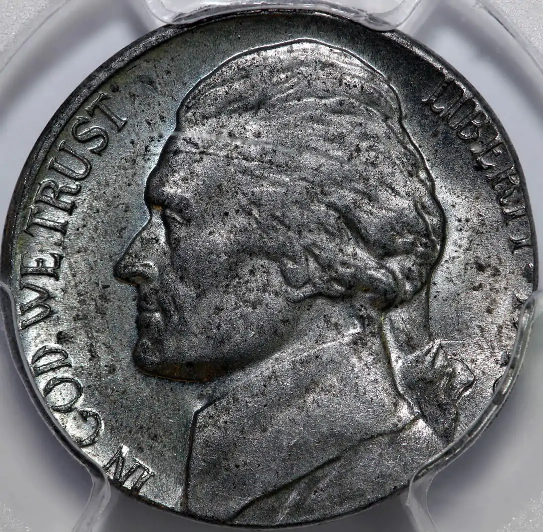 1943-P-Jefferson-War-Nickel-Struck-On-Steel-Cent-Planchet