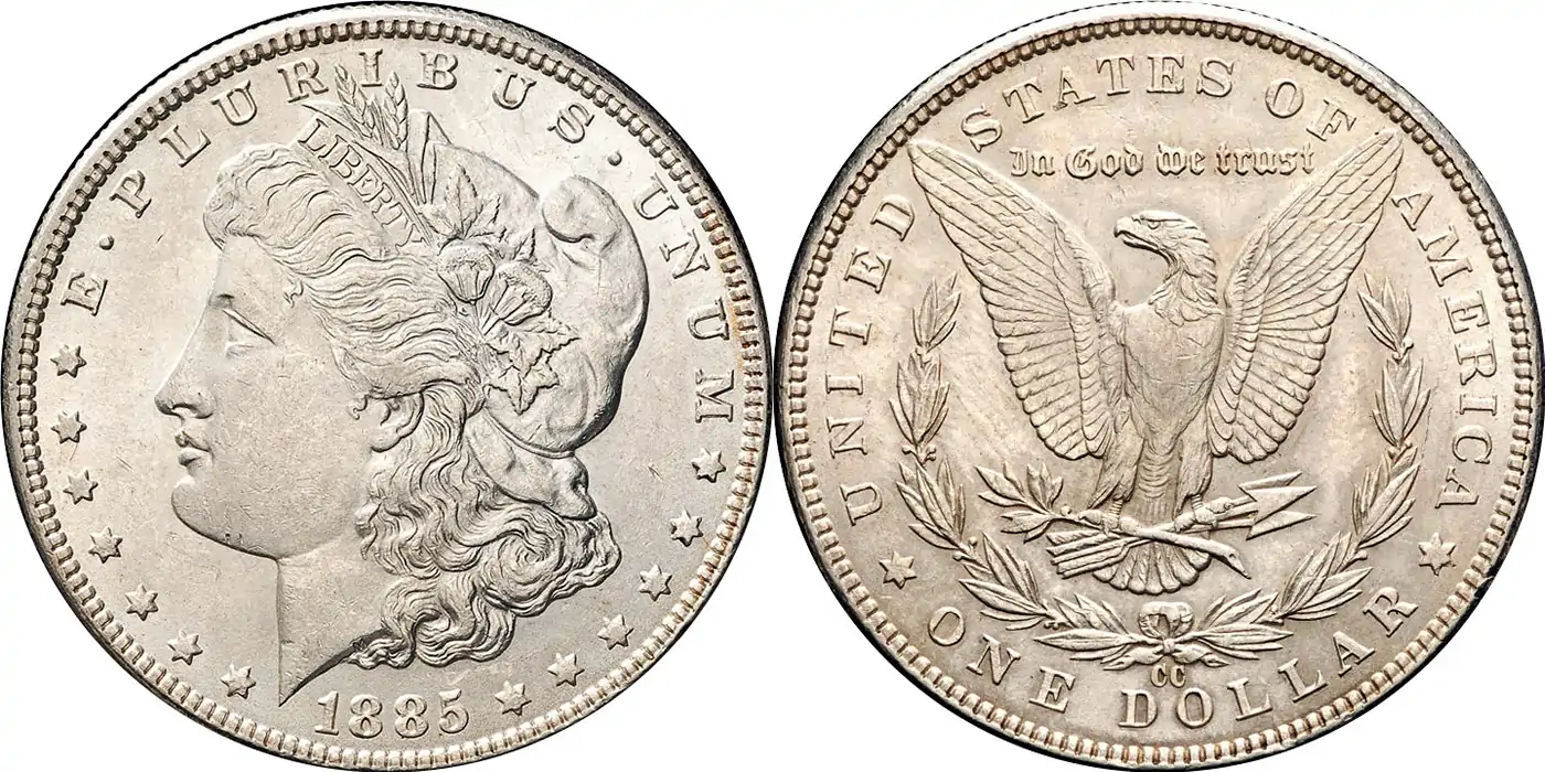 Counterfeit-Detection:-1885-Morgan-Dollar-With-Added-Carson-City-CC-Mintmark