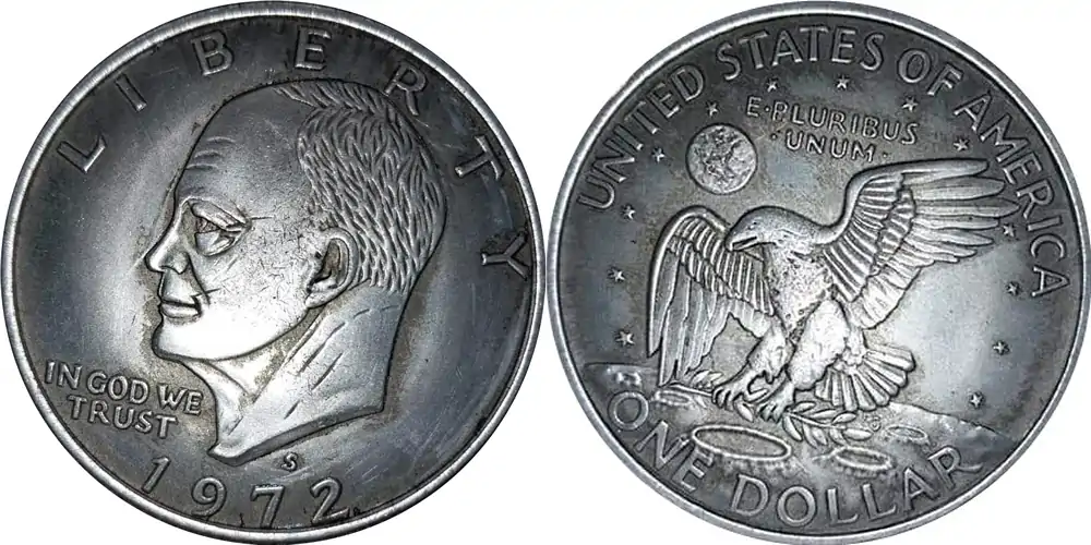 1972-S-Eisenhower-Dollar---Don't-See-Many-Fake-Ikes.